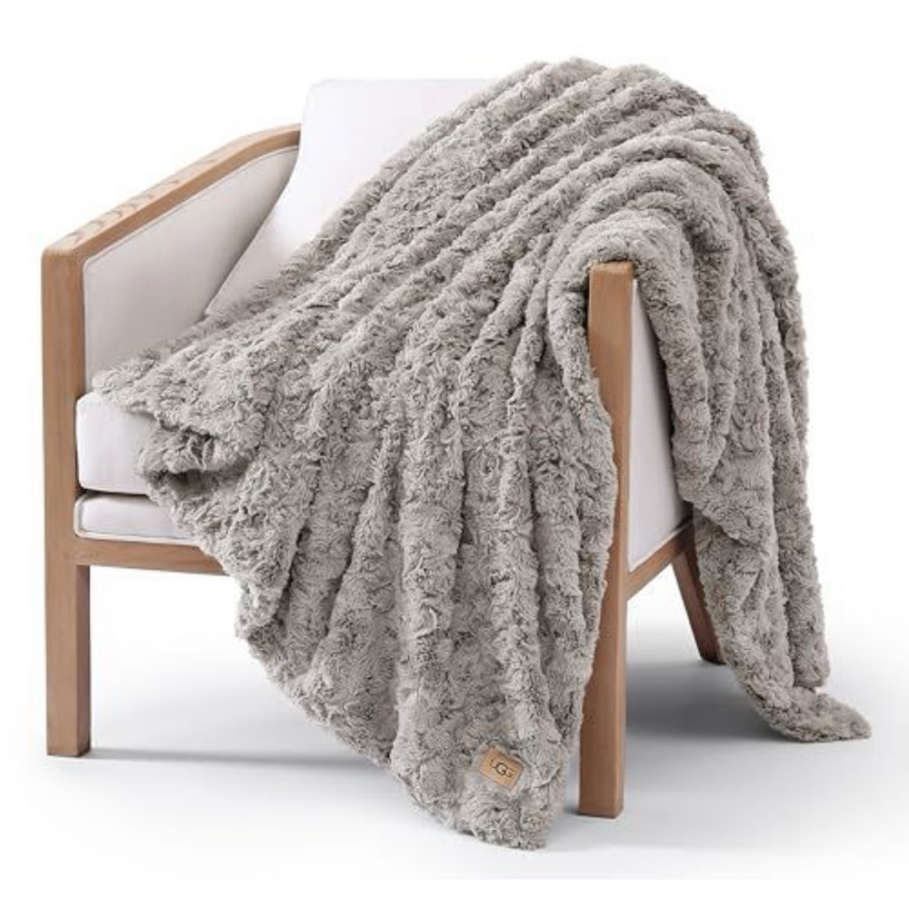 UGG Adalee  Faux Fur Throw Blanket - Picture 2 of 4